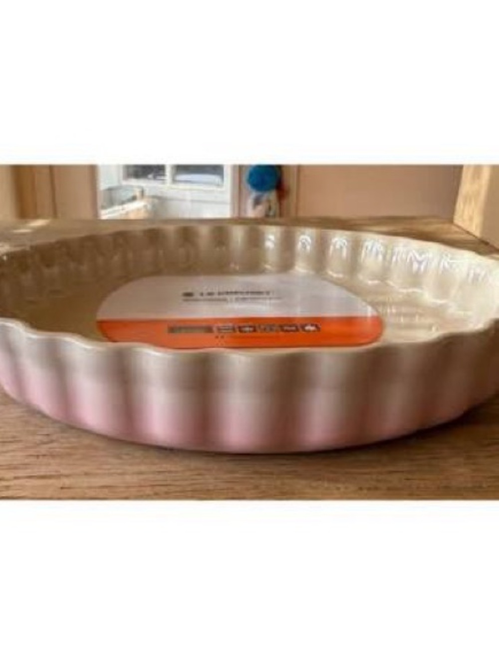 Le Creuset Shell Pink Fluted Flan Dish